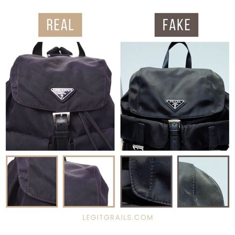 how to spot fake prada nylon backpack|prada backpack nylon for women.